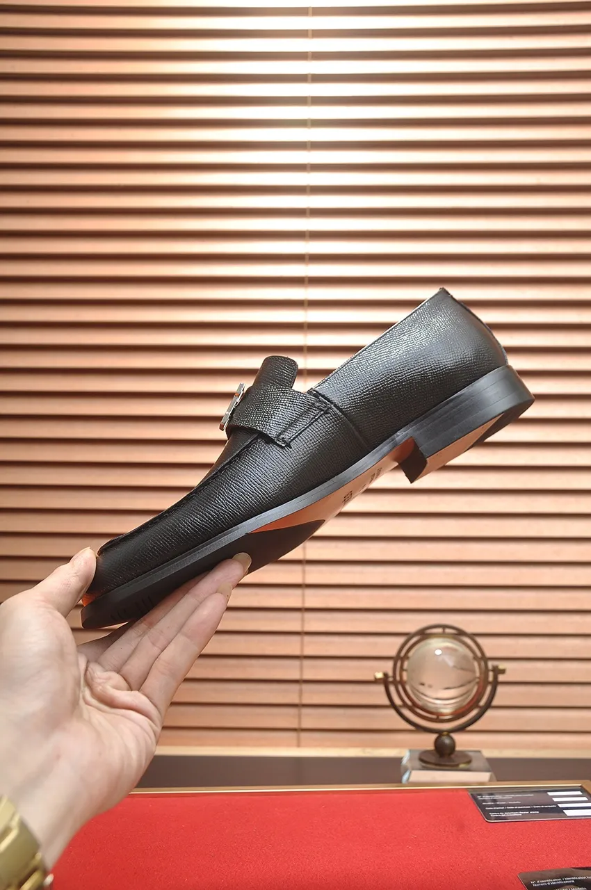 Men's shoes💰520💶[HERMES] (cowhide lining)🍀Italian top luxury🍀He does not pursue novel styles and gorgeous colors, but attracts the favor of successful men with his flawless, elegant and classic style. Formal leather shoes This very comfortable, simple and stable style allows you to easily match any style! The pattern is absolutely 1:1 refined from the original case, and we strive for excellence in materials, imported cowhide + cowhide lining💪💪💪extraordinary texture👍! .Code number: 38-45 (45 customized)